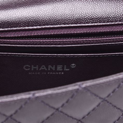 chanel washed caviar quilted mini rectangular flap